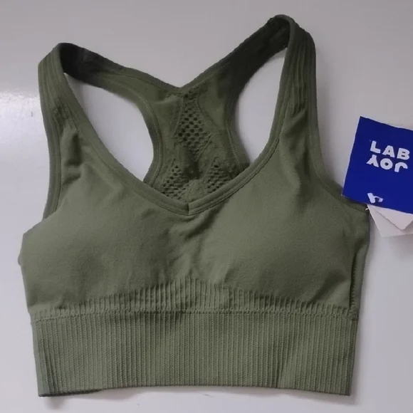 JoyLab Sage Green Sports Bra - Picture 1 of 5